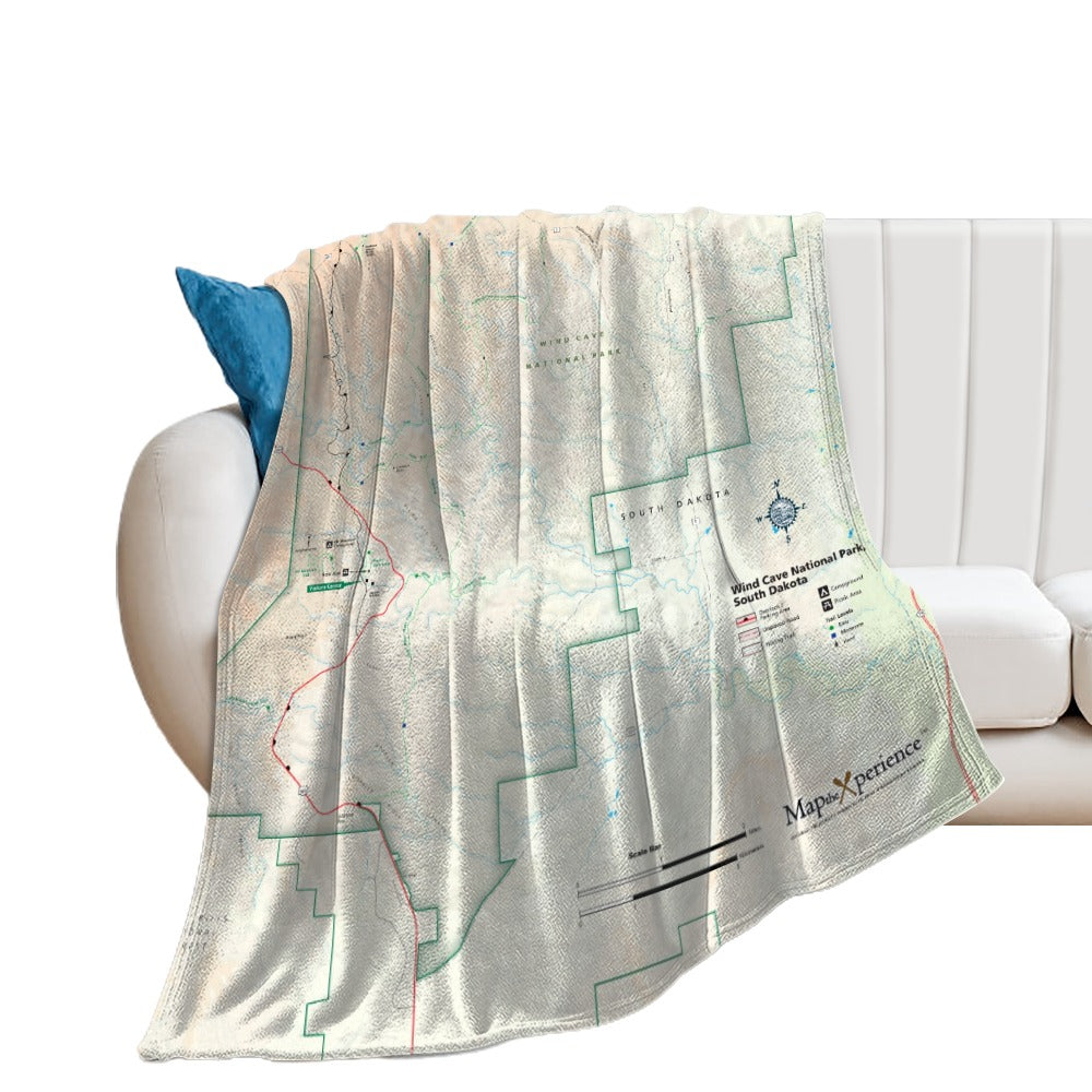 Wind Cave National Park Super Soft Flannel Blanket