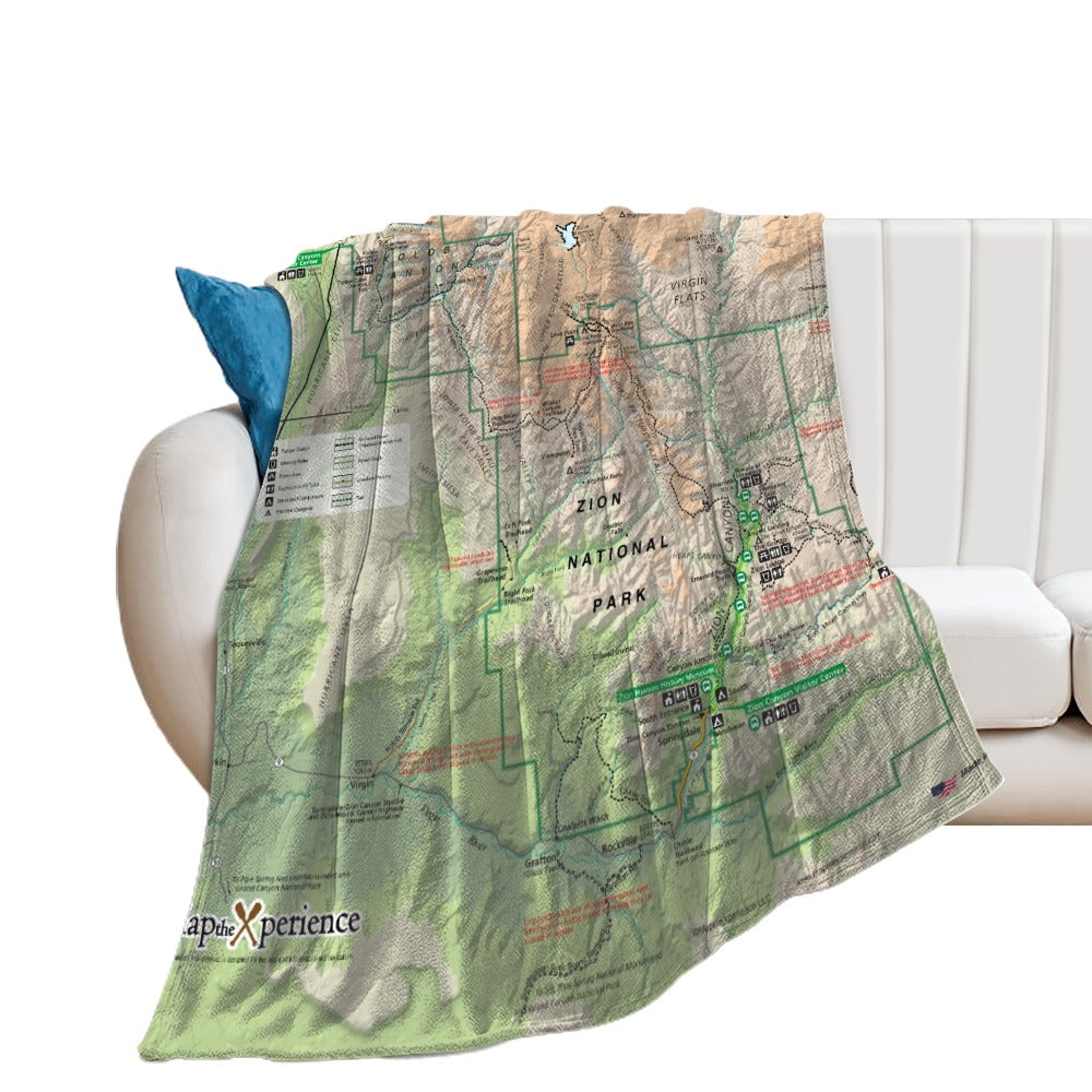 Zion National Park Super Soft Flannel Blanket