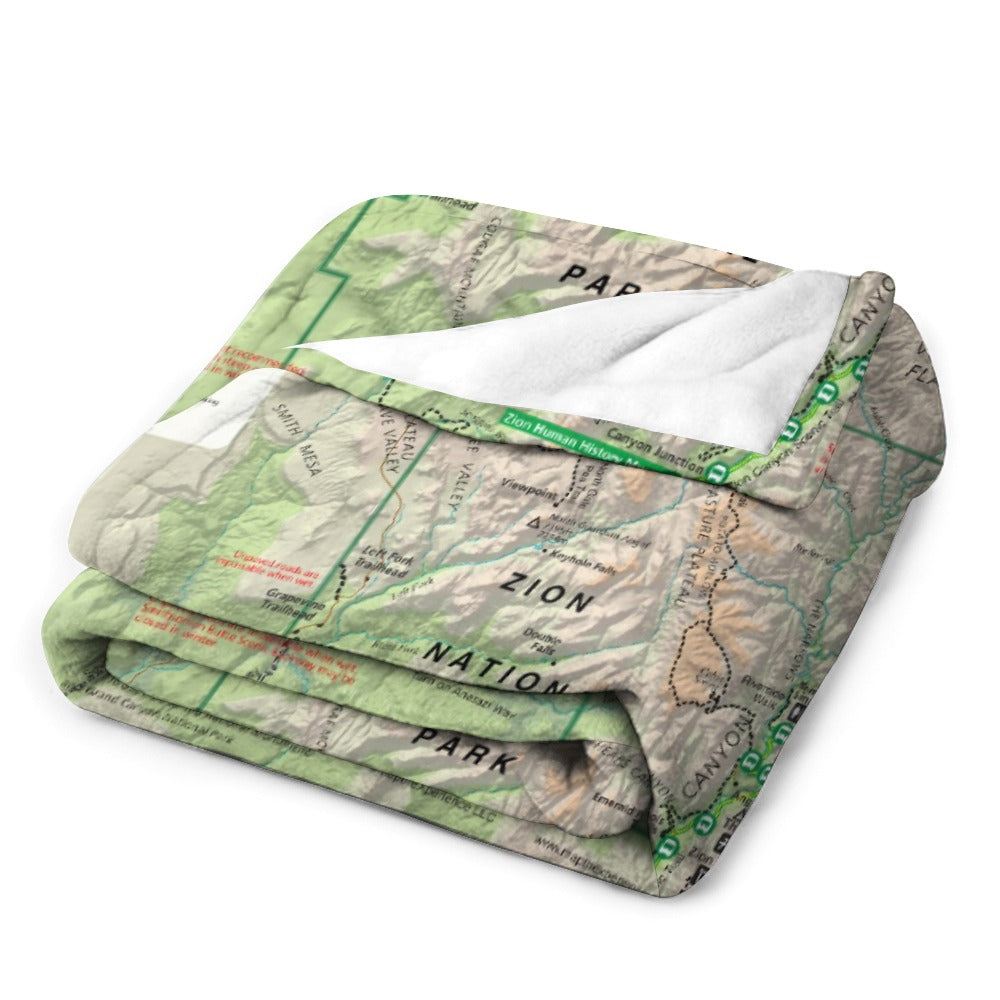 Zion National Park Super Soft Flannel Blanket