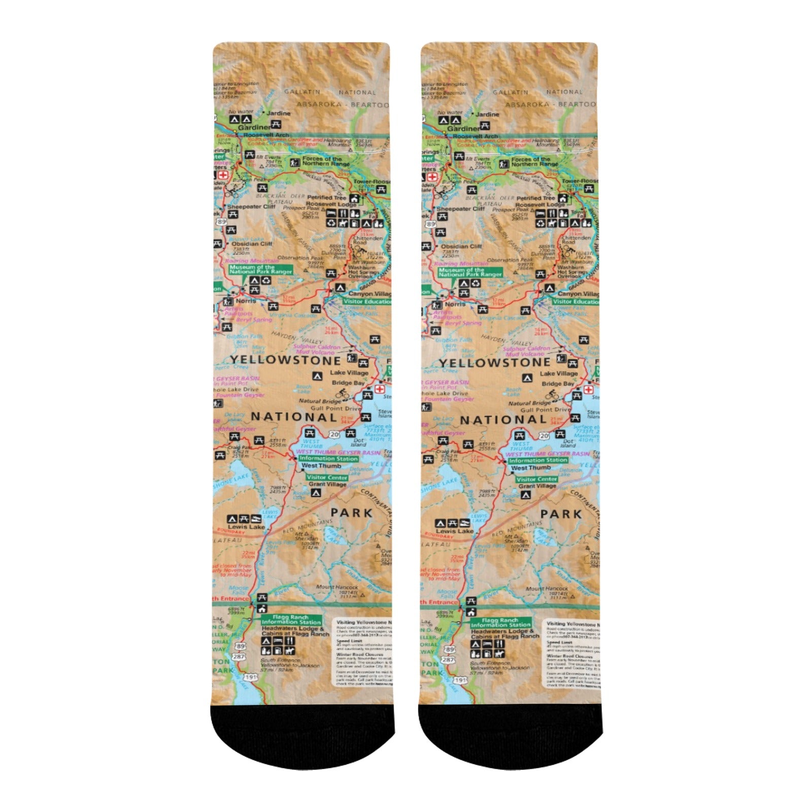 Yellowstone National Park Mid-Calf Socks
