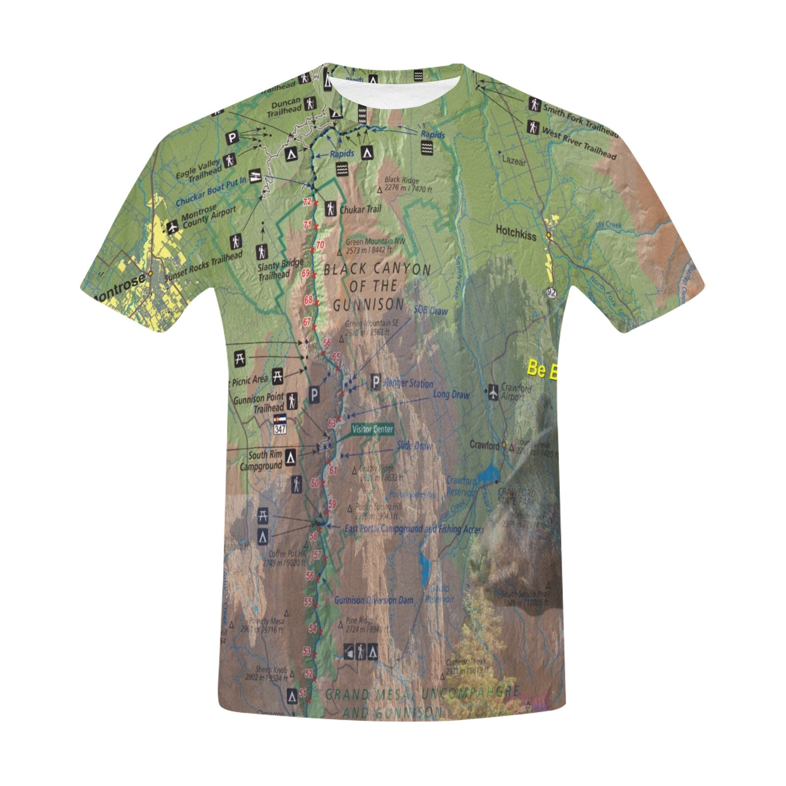 Black Canyon National Park Men's All Over Print T-shirt