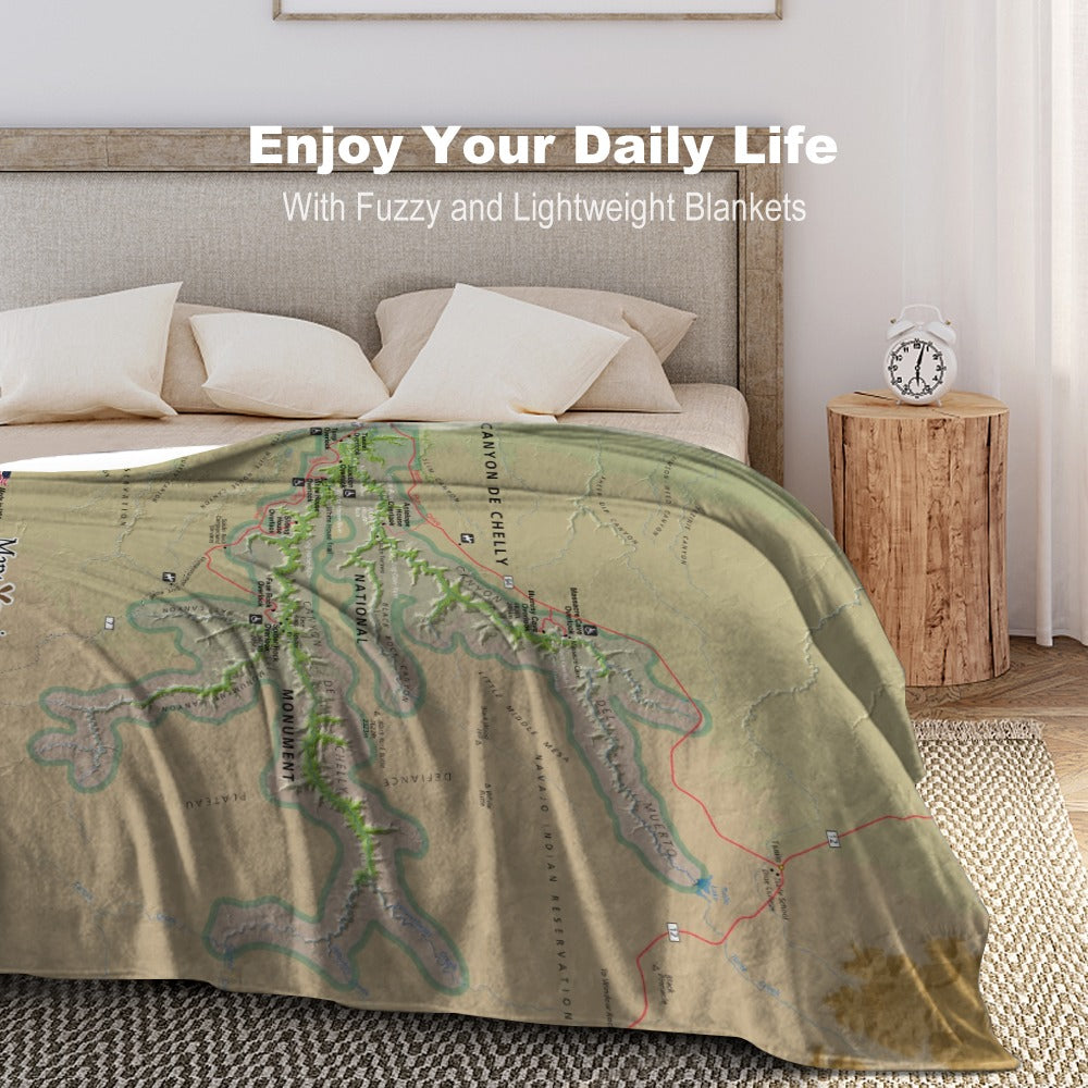Canyon De Chelly National Monument Super Soft Flannel Blanket