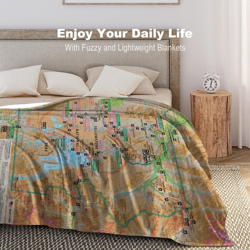 Yellowstone National Park Super Soft Flannel Blanket
