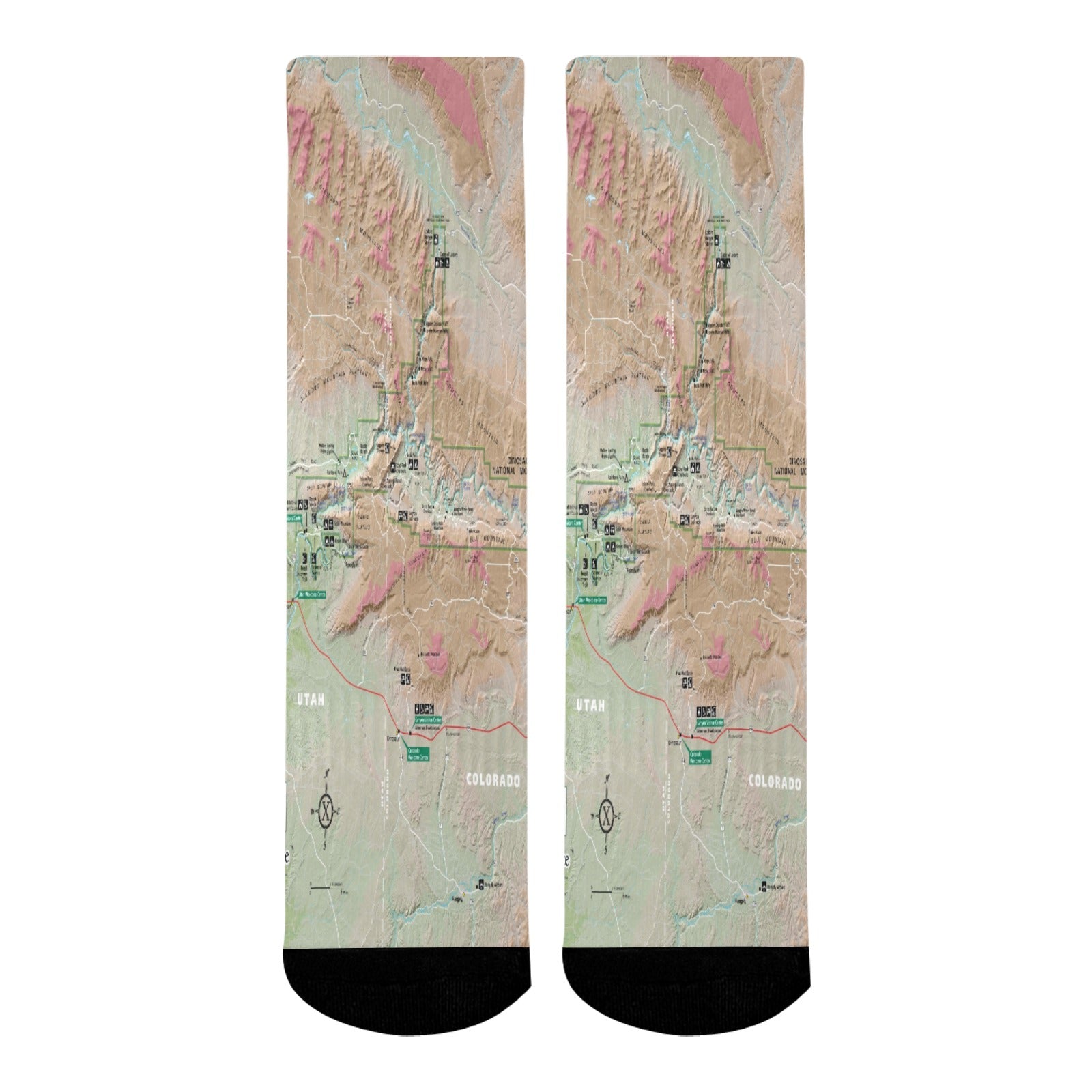 Dinosaur National Monument Mid-Calf Socks