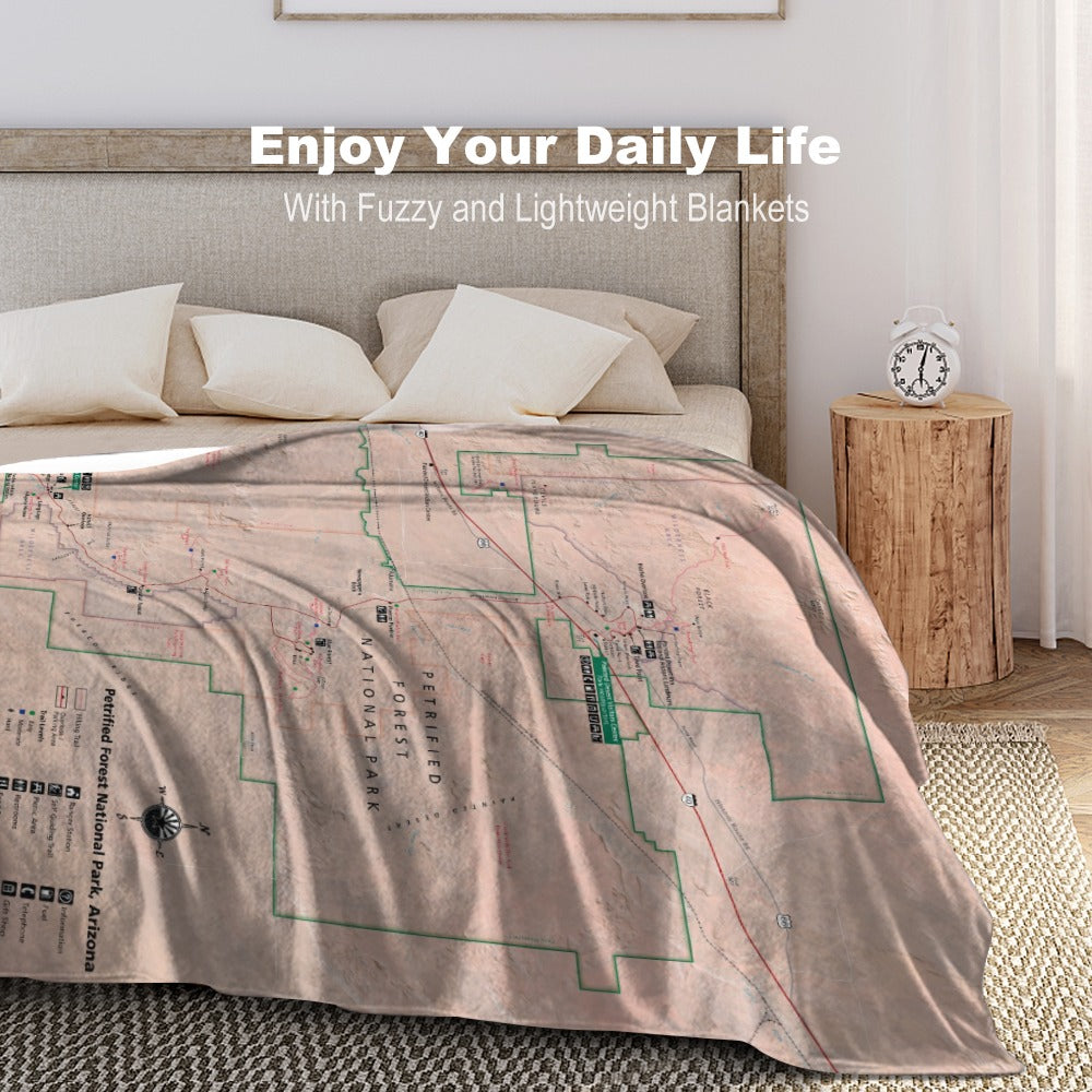 Petrified Forest National Park Super Soft Flannel Blanket