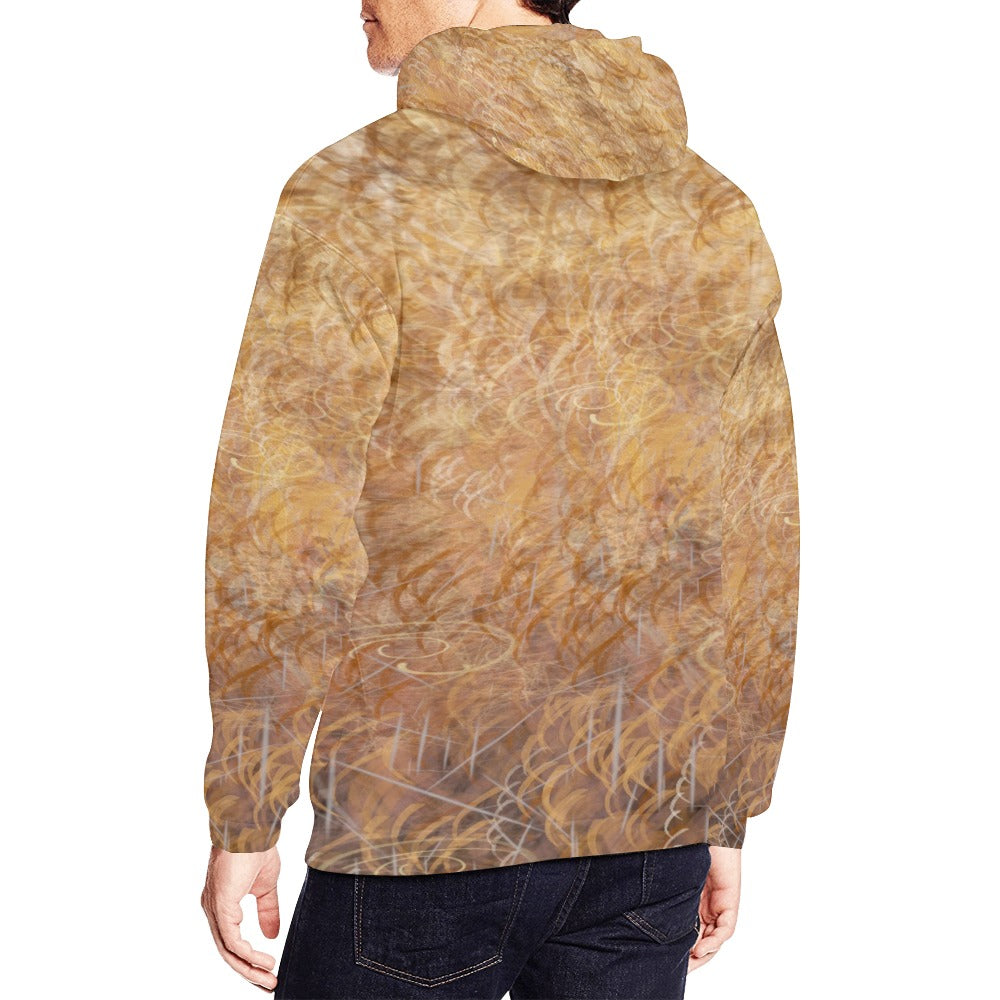 Grizzly Bear Men's All Over Print Hoodie