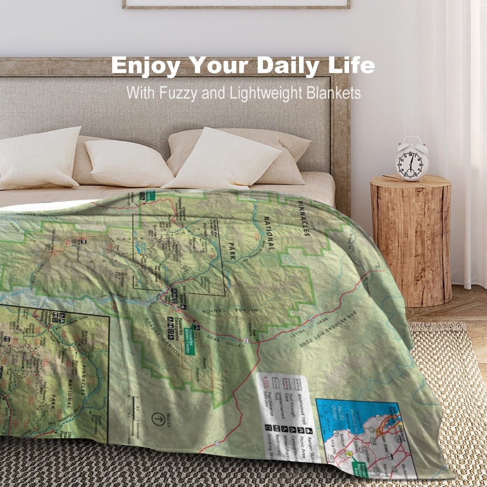 Pinnacles National Park Super Soft Flannel Blanket
