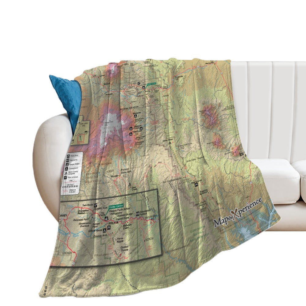 Capitol Reef National Park Super Soft Flannel Blanket