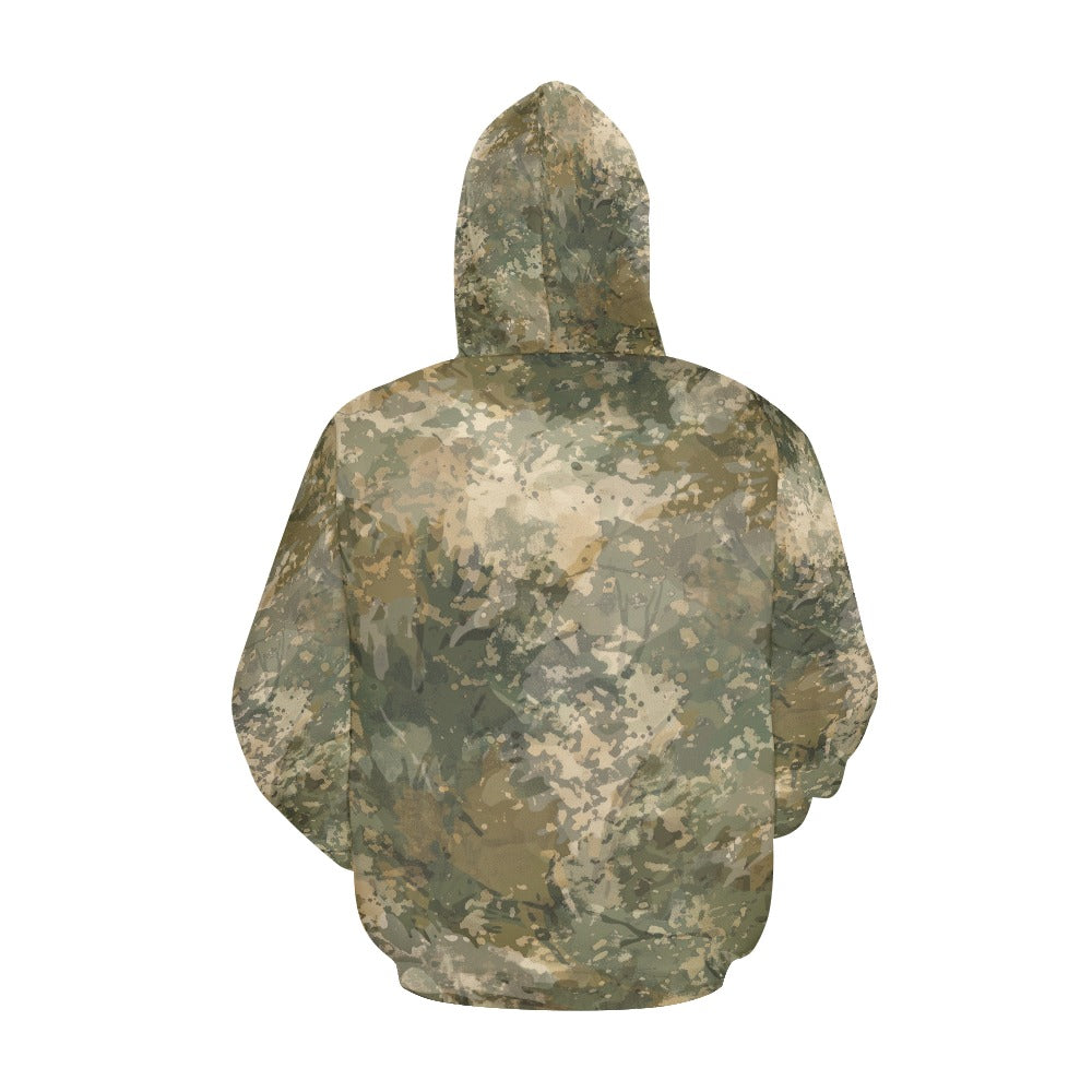 Tan Flauge Men's All Over Print Hoodie