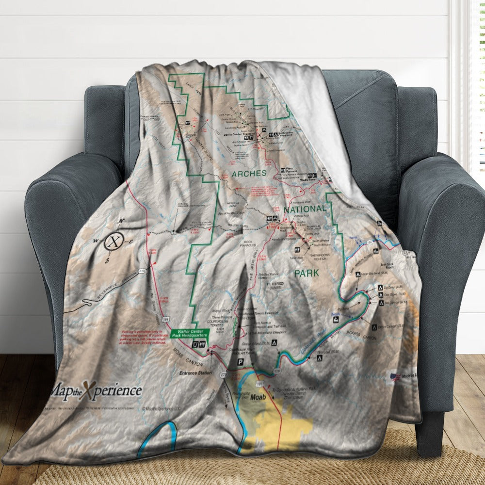 Arches National Park Super Soft Flannel Blanket