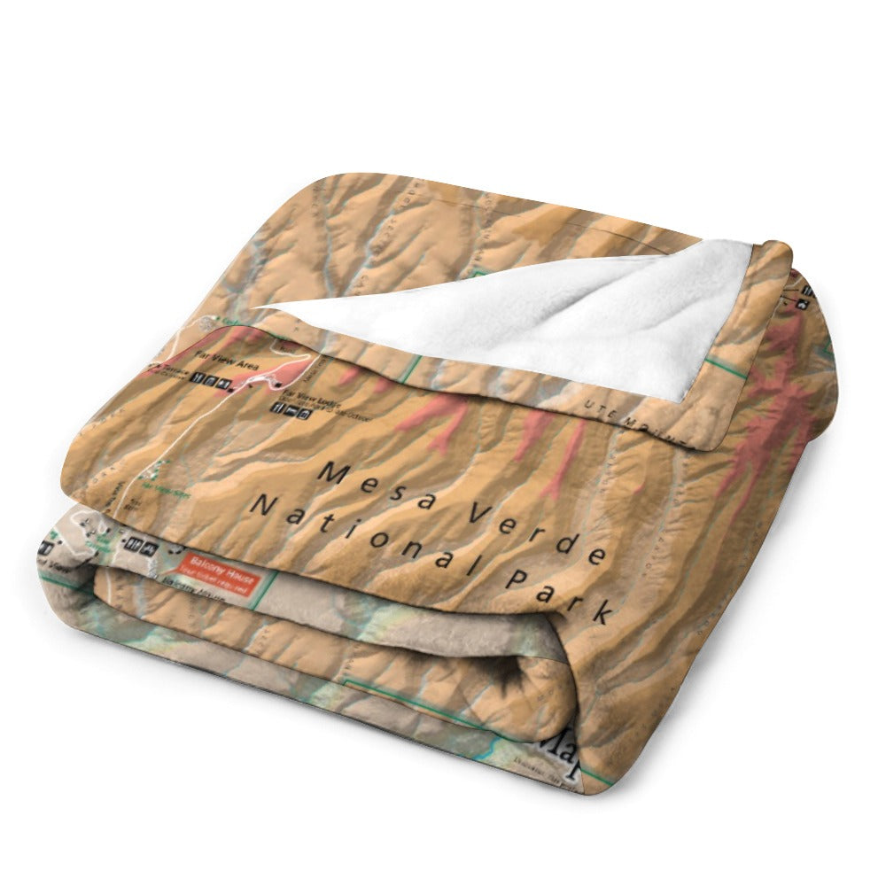 Mesa Verde National Park Super Soft Flannel Blanket