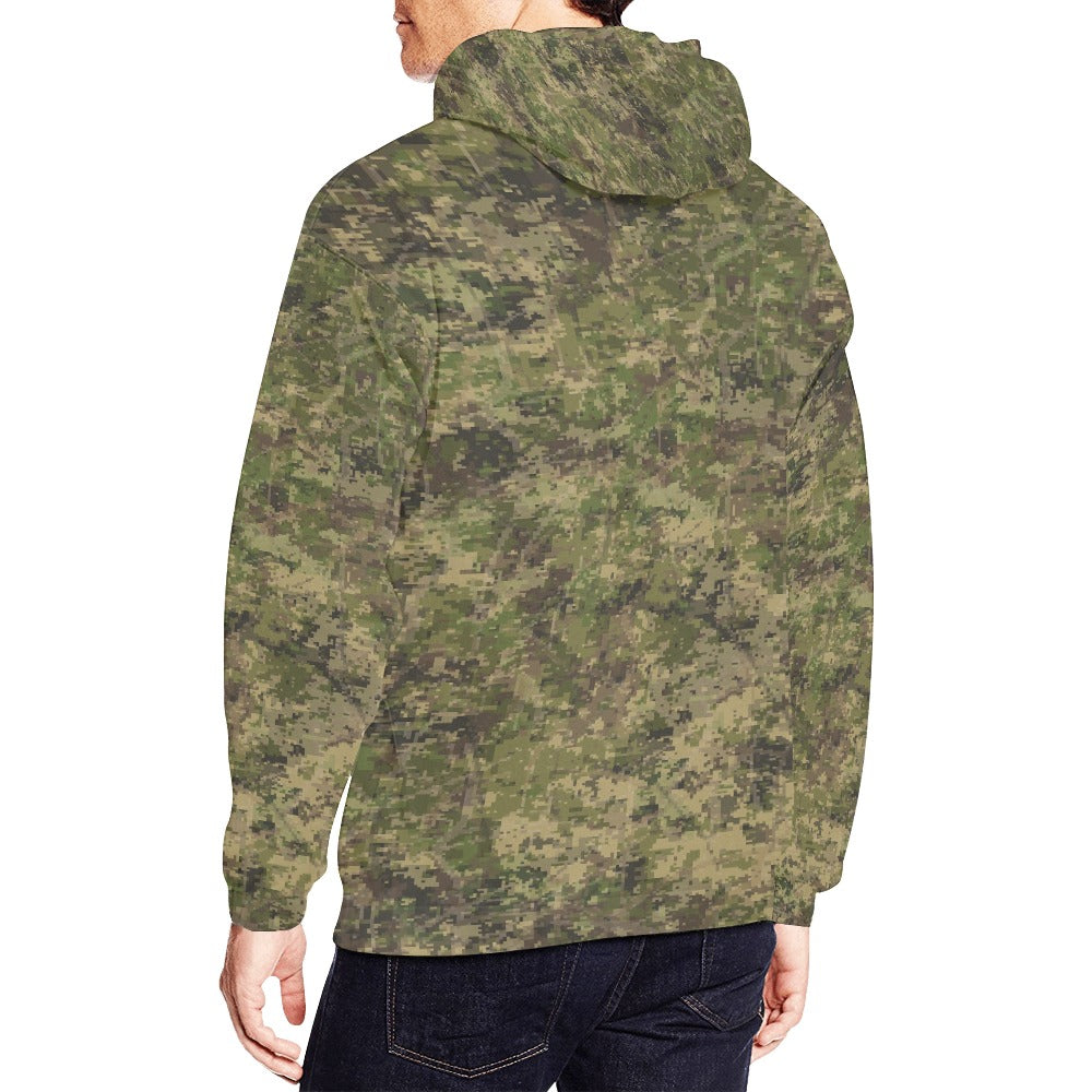 Light Green Flauge Men's All Over Print Hoodie