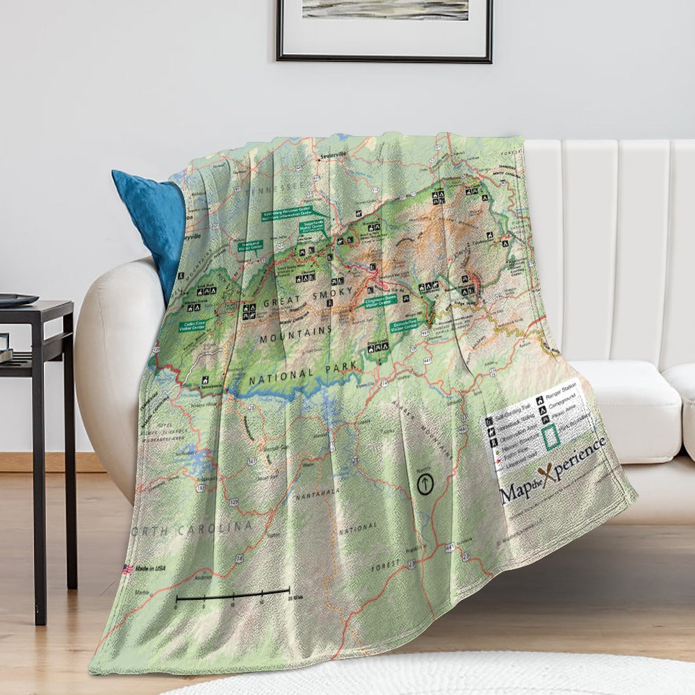 Great Smoky Mountains National Park Super Soft Flannel Blanket