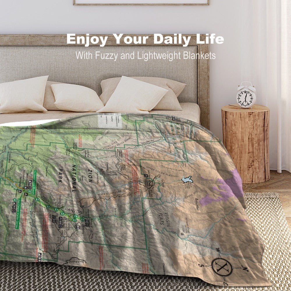 Zion National Park Super Soft Flannel Blanket