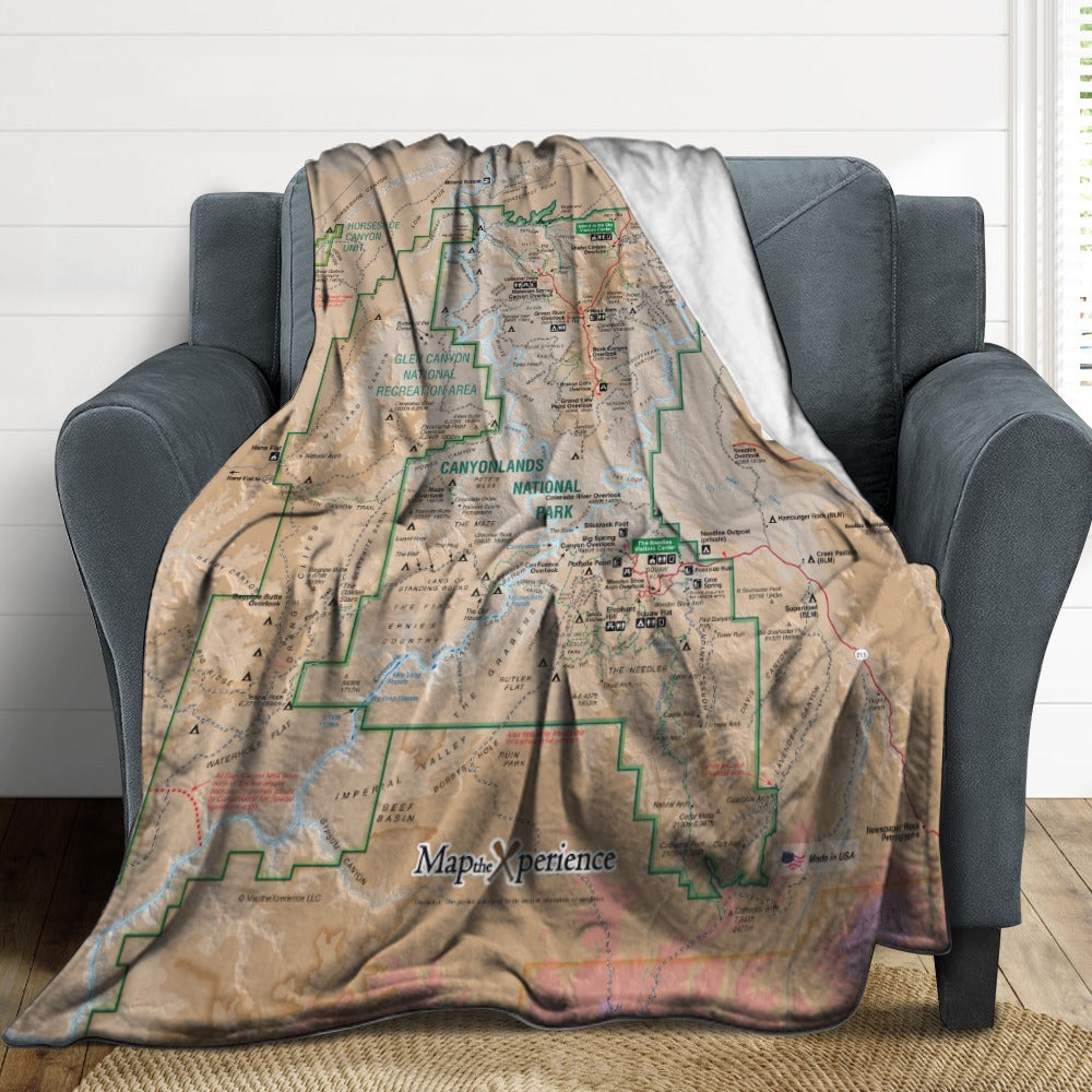 Canyonlands National Park Super Soft Flannel Blanket