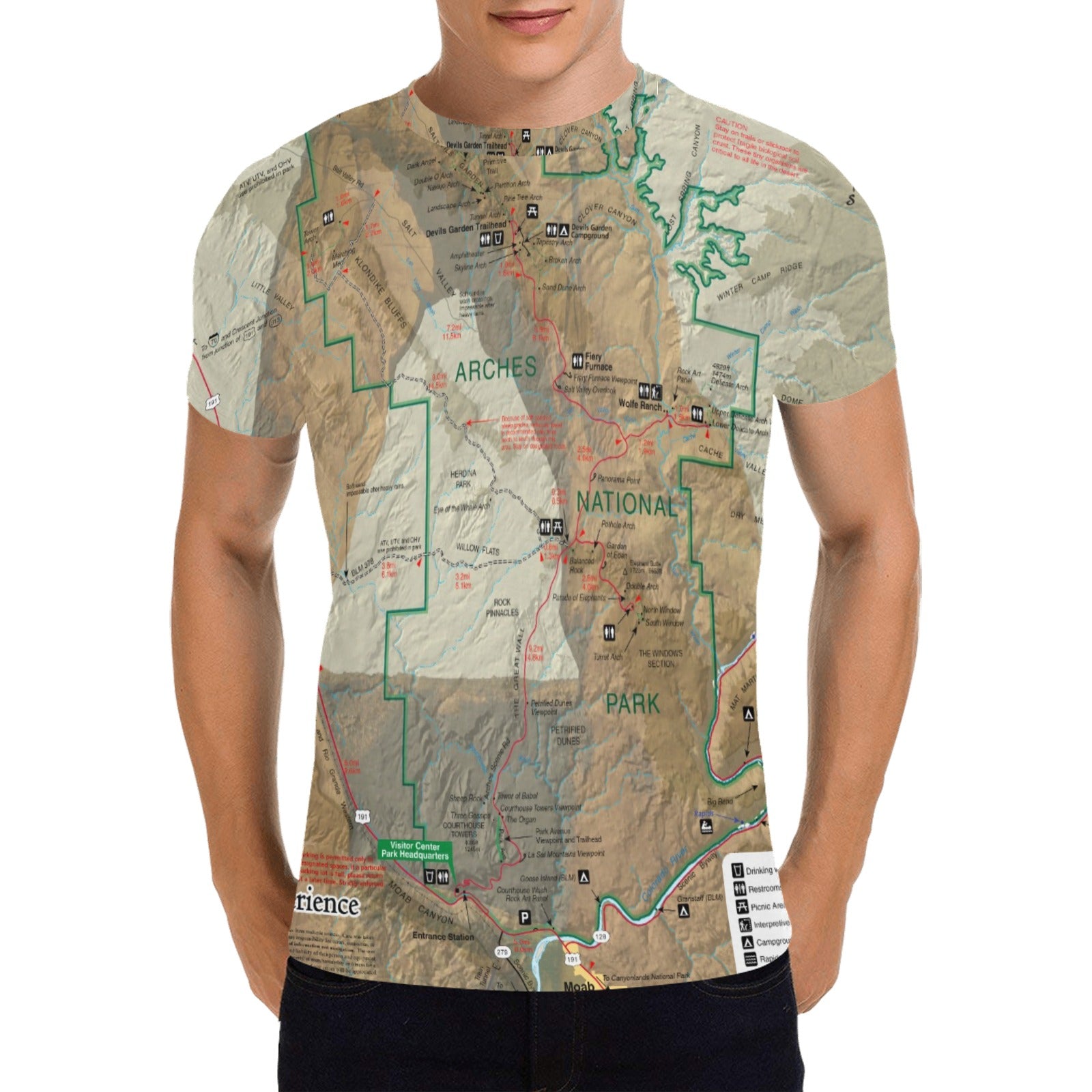 Arches National Park Men's All Over Print T-shirt