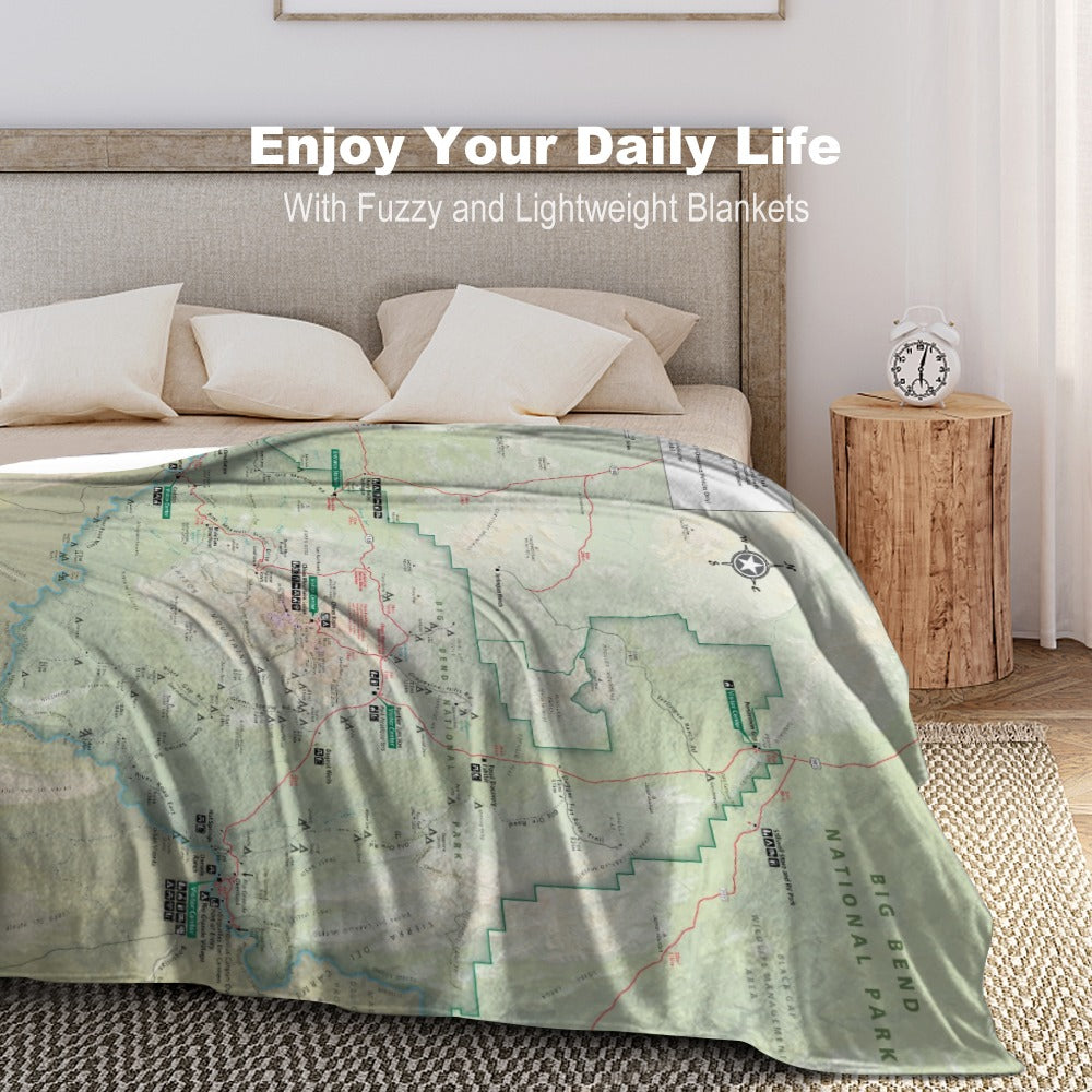 Big Bend National Park Super Soft Flannel Blanket