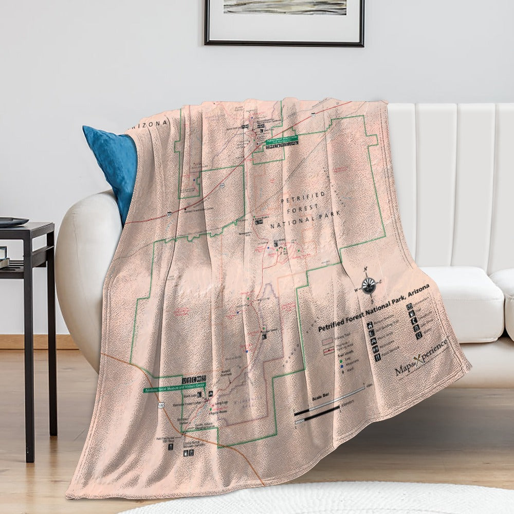 Petrified Forest National Park Super Soft Flannel Blanket
