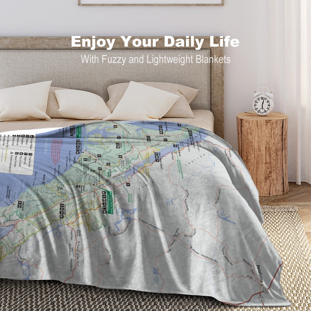 Point Reyes National Seashore Super Soft Flannel Blanket