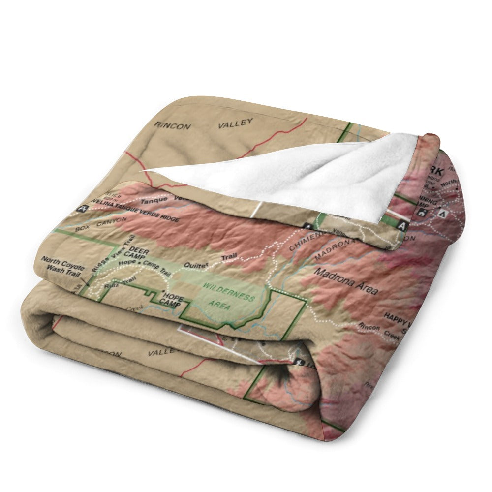 Saguaro National Park East Super Soft Flannel Blanket