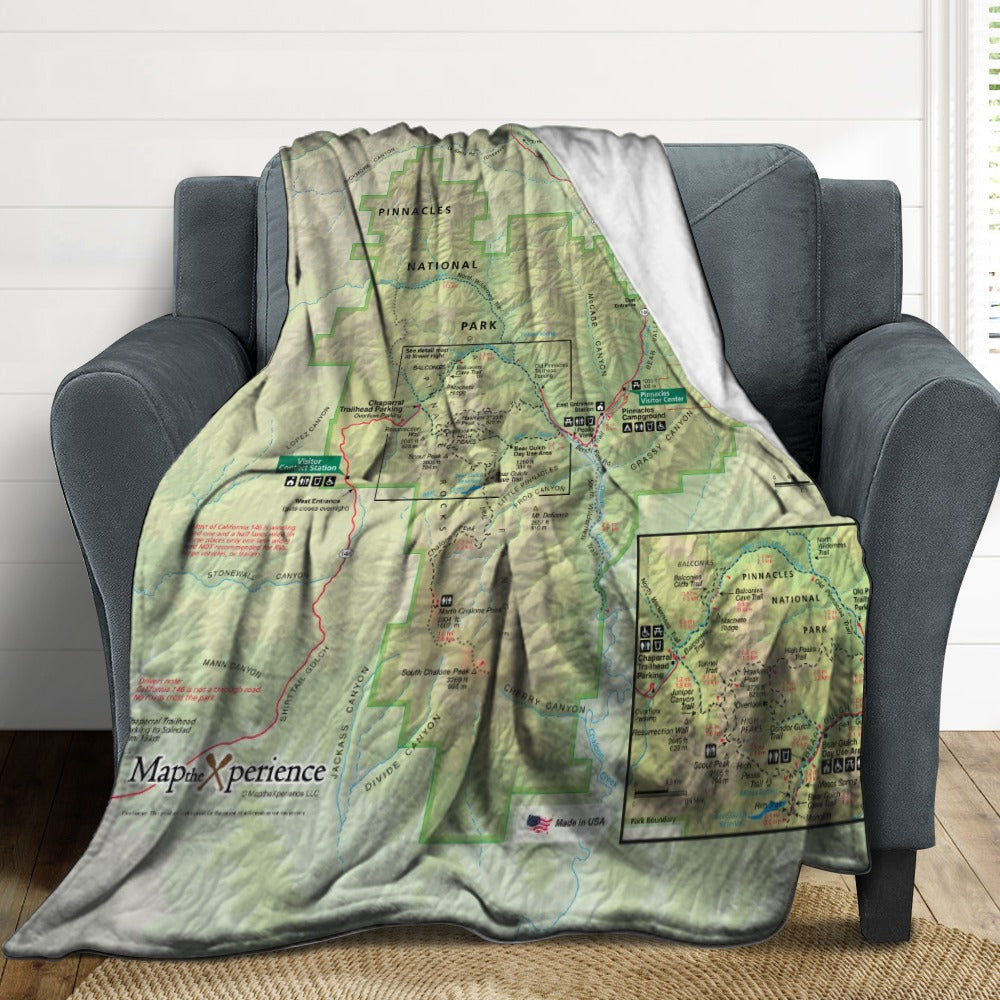 Pinnacles National Park Super Soft Flannel Blanket