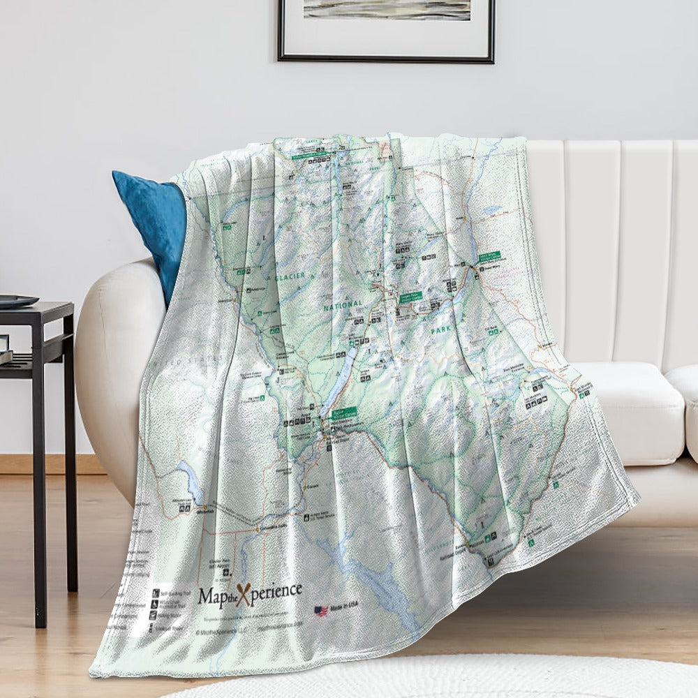Glacier National Park Super Soft Flannel Blanket