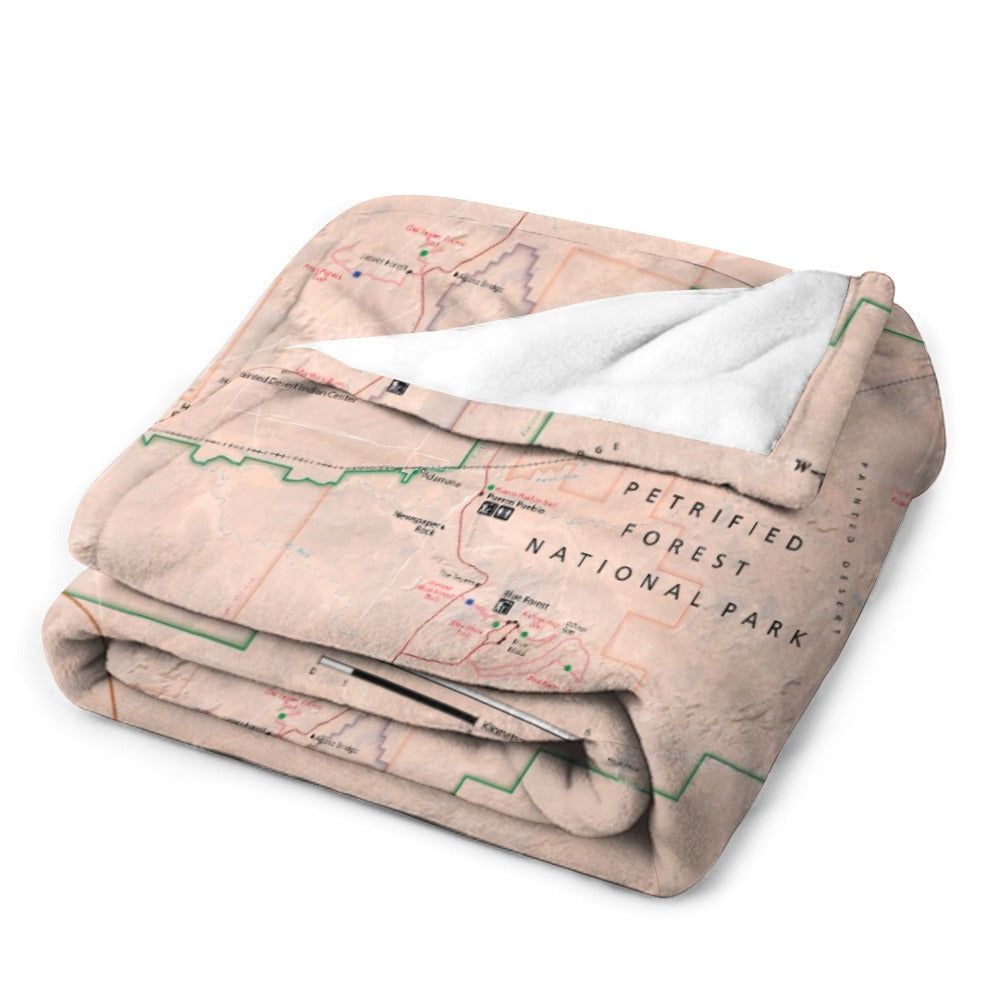 Petrified Forest National Park Super Soft Flannel Blanket