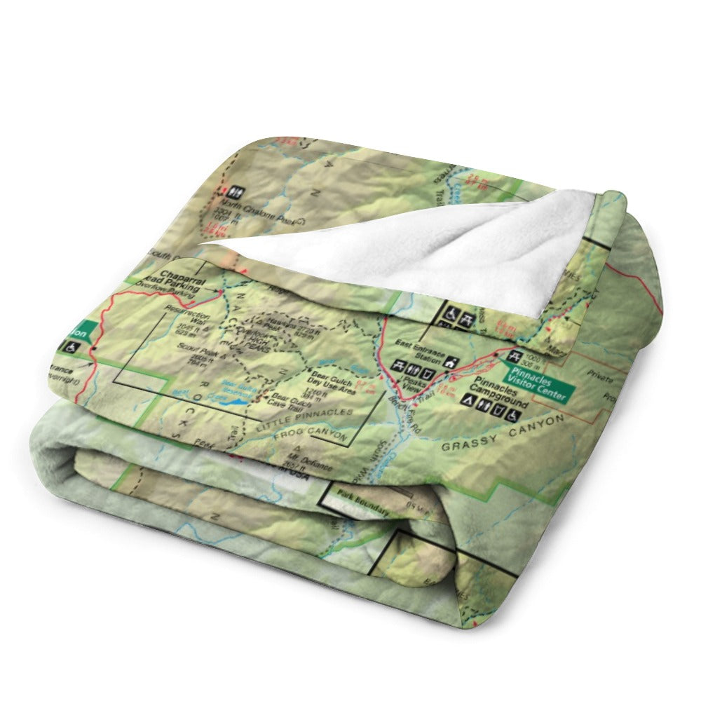 Pinnacles National Park Super Soft Flannel Blanket