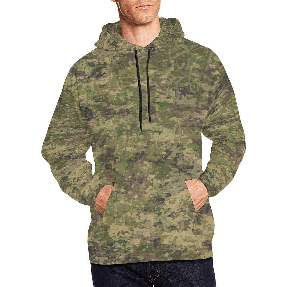 Light Green Flauge Men's All Over Print Hoodie