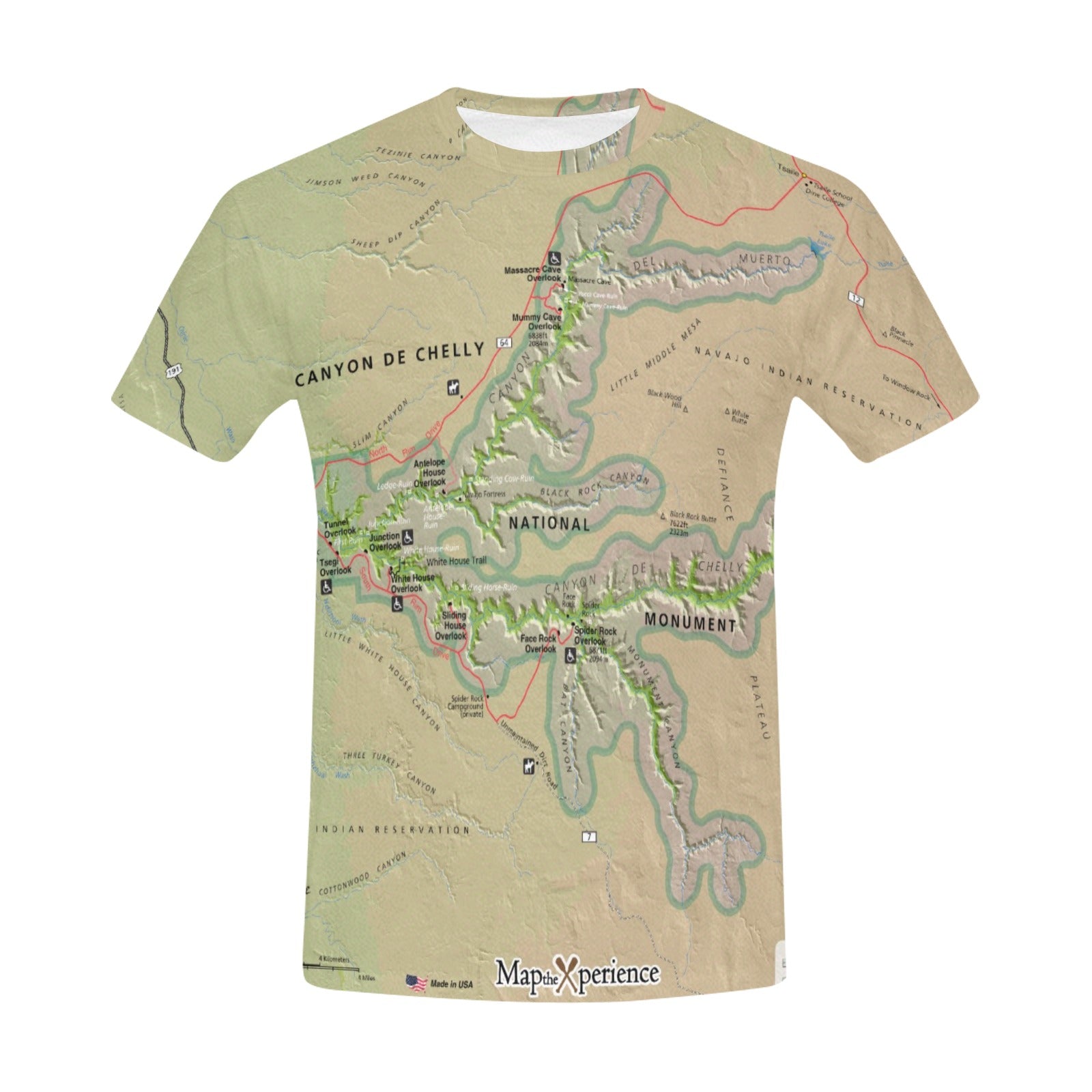 Canyon De Chelly National Monument Men's All Over Print T-shirt