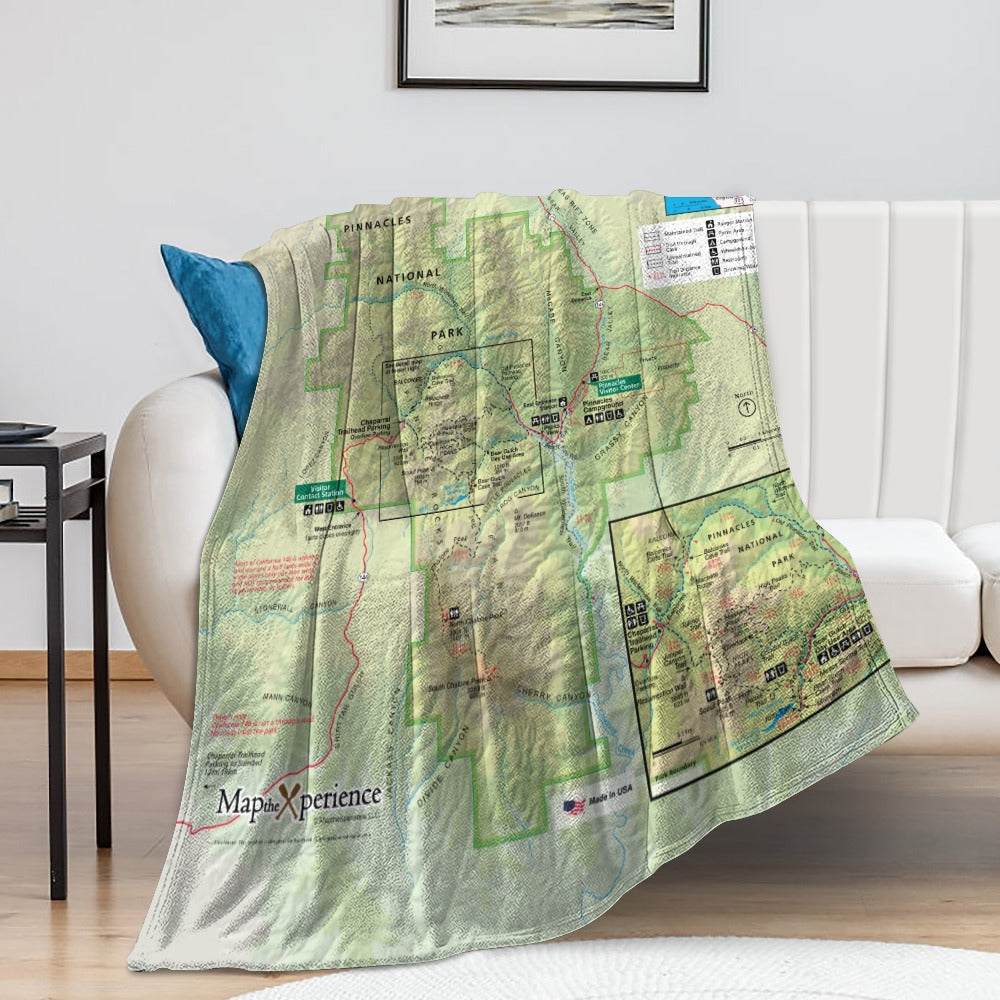 Pinnacles National Park Super Soft Flannel Blanket