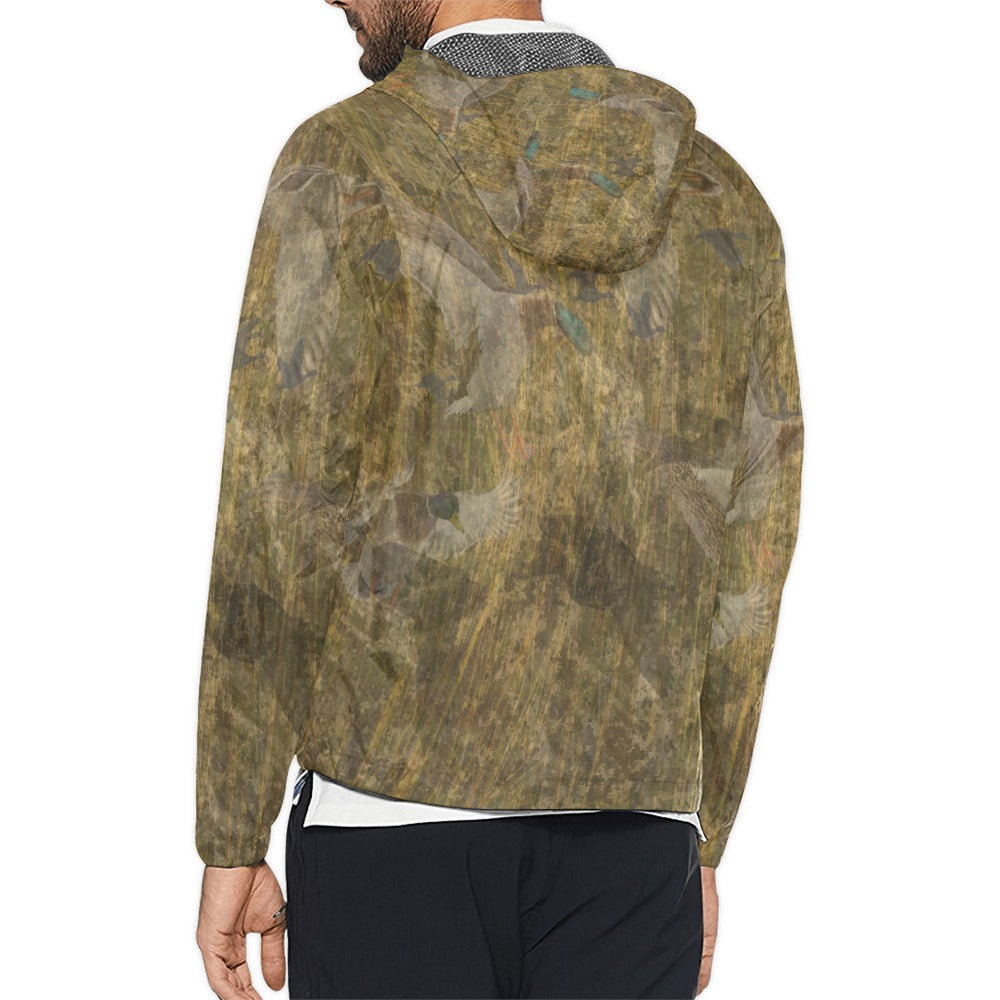 Duck Flauge Unisex All Over Print  Hooded Windbreaker