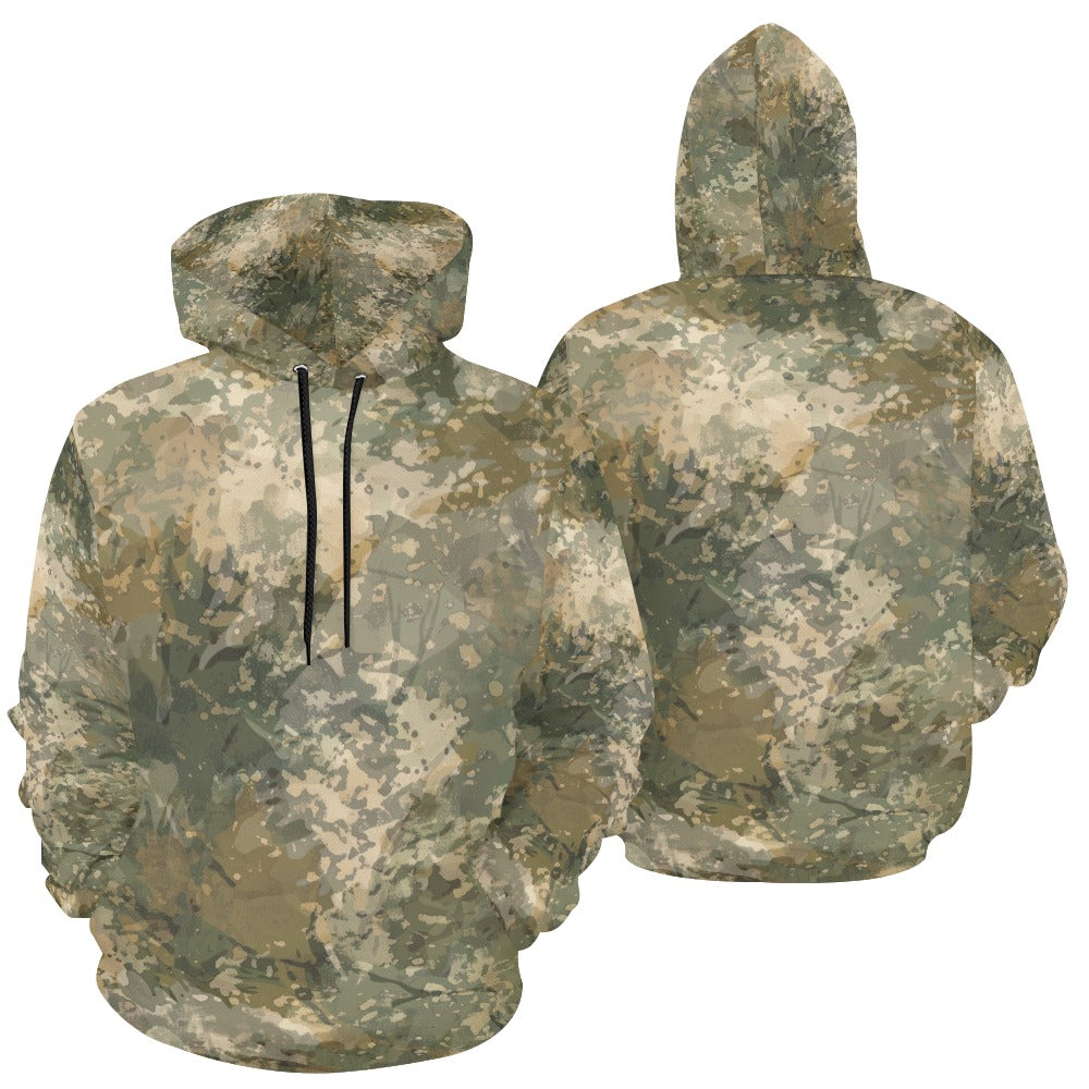 Tan Flauge Men's All Over Print Hoodie