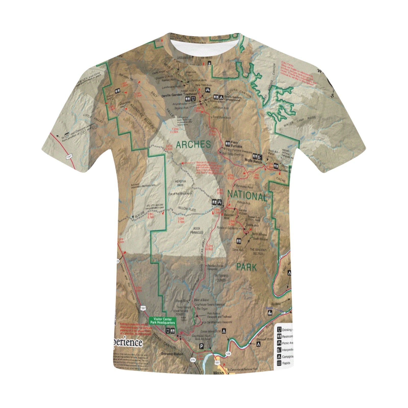 Arches National Park Men's All Over Print T-shirt