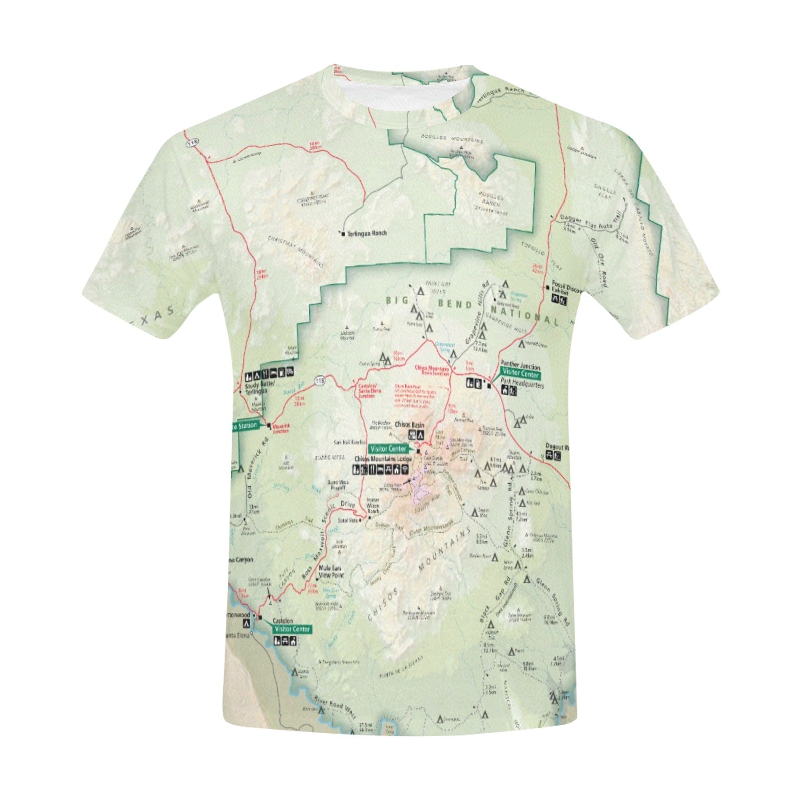 Big Bend National Park Men's All Over Print T-shirt