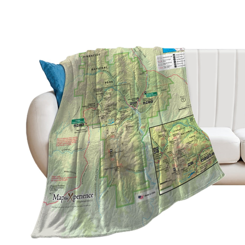 Pinnacles National Park Super Soft Flannel Blanket