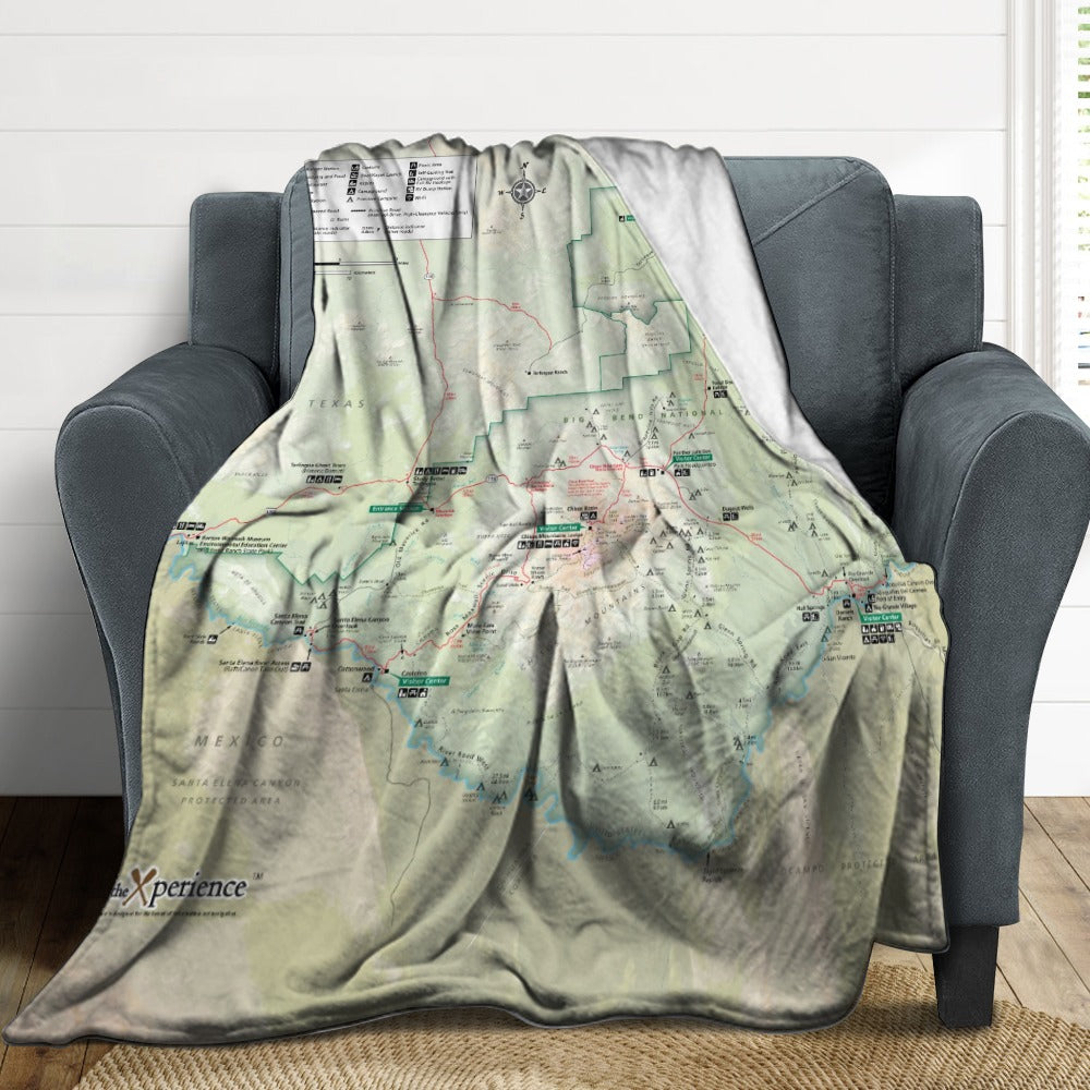 Big Bend National Park Super Soft Flannel Blanket