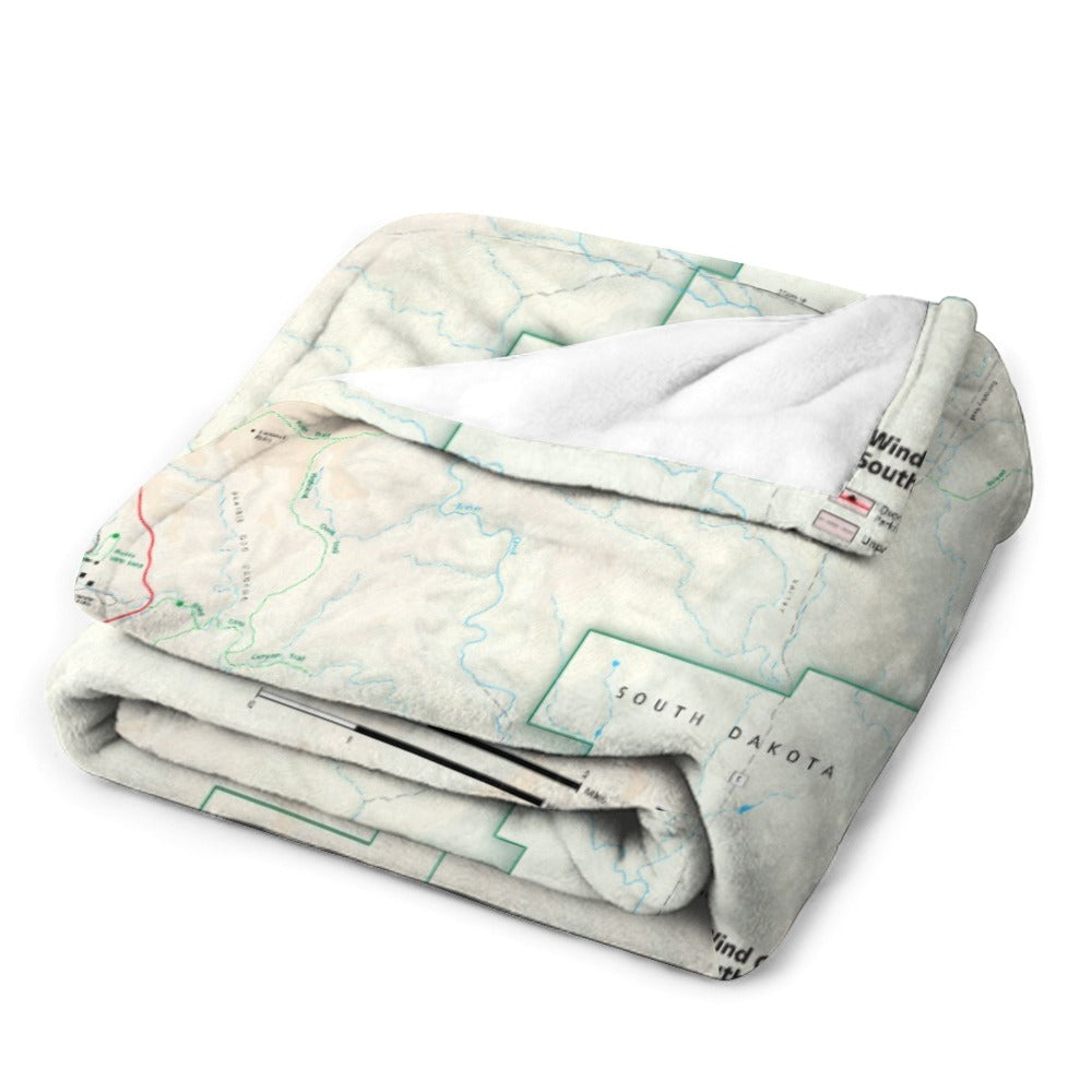 Wind Cave National Park Super Soft Flannel Blanket