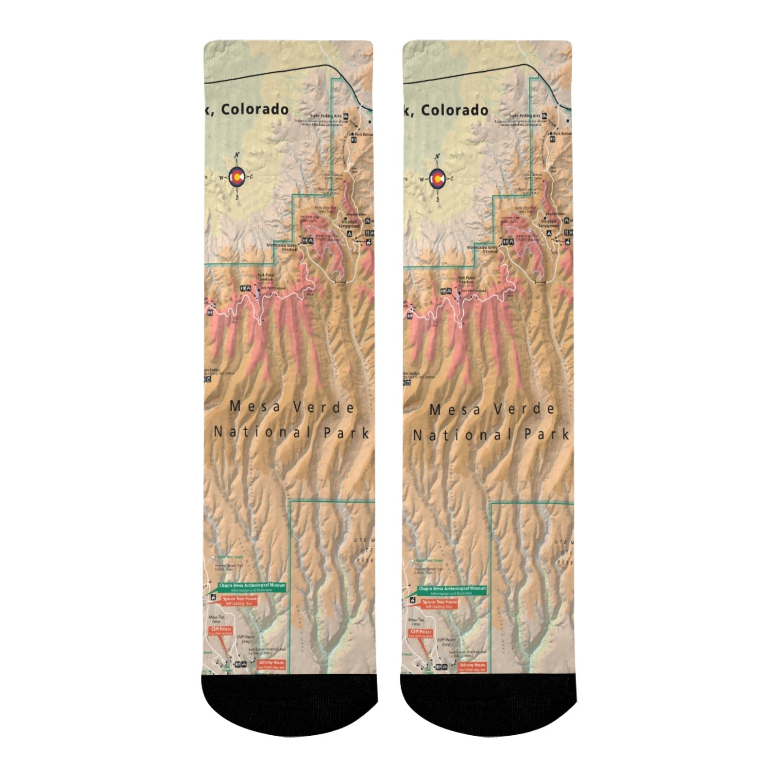 Mesa Verde National Park Mid-Calf Socks