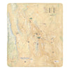 Death Valley National Park Map Ultra-Soft Micro Fleece Blanket