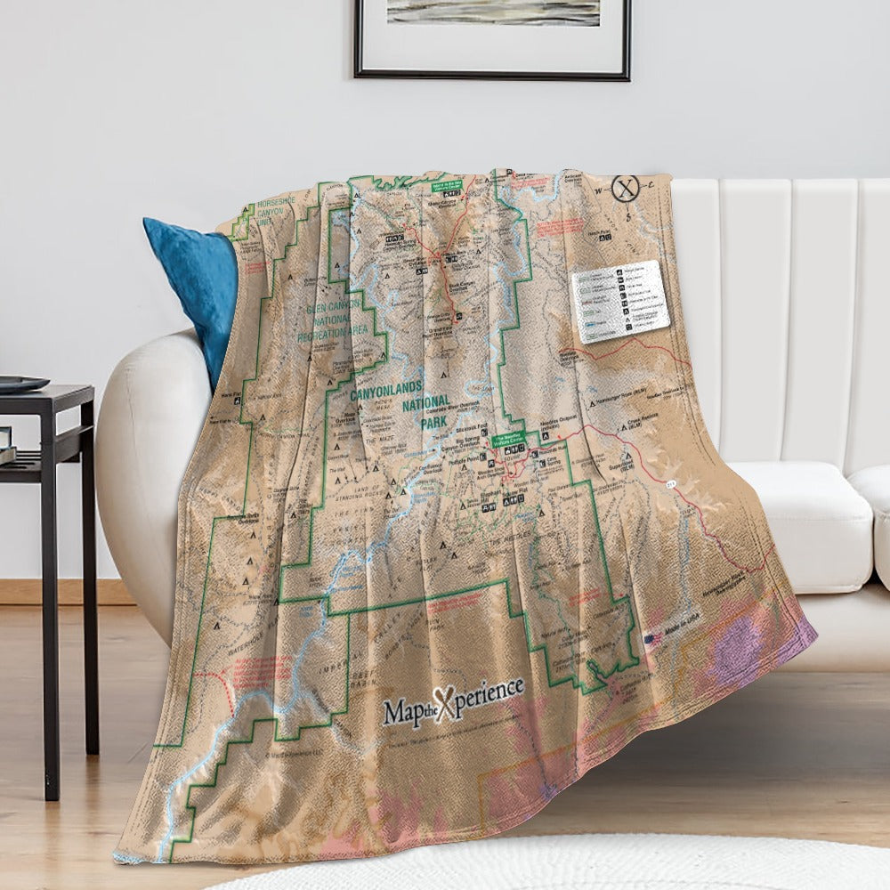 Canyonlands National Park Super Soft Flannel Blanket