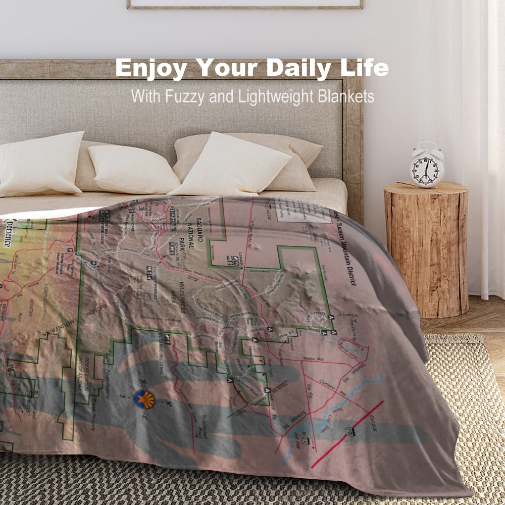 Saguaro National Park West Super Soft Flannel Blanket