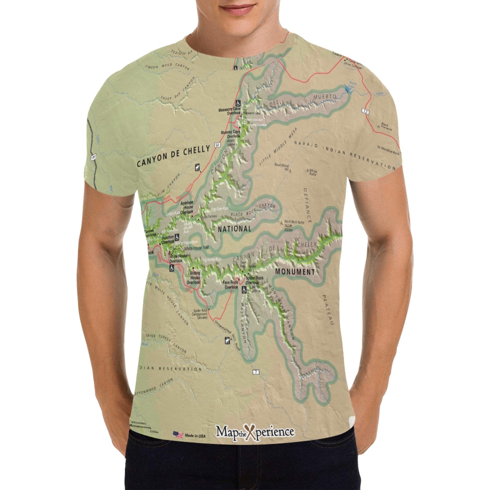 Canyon De Chelly National Monument Men's All Over Print T-shirt