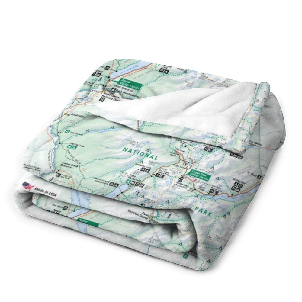 Glacier National Park Super Soft Flannel Blanket