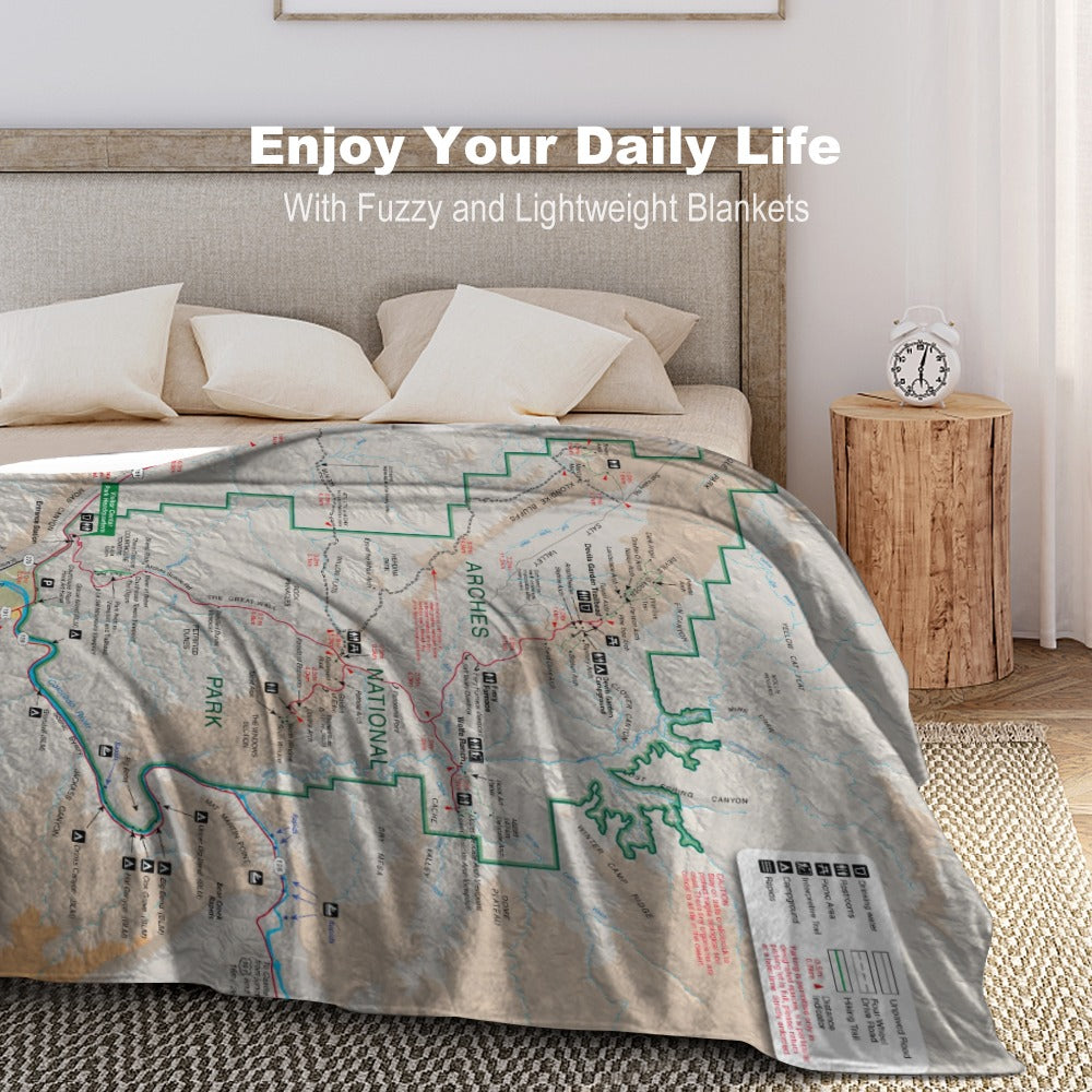 Arches National Park Super Soft Flannel Blanket