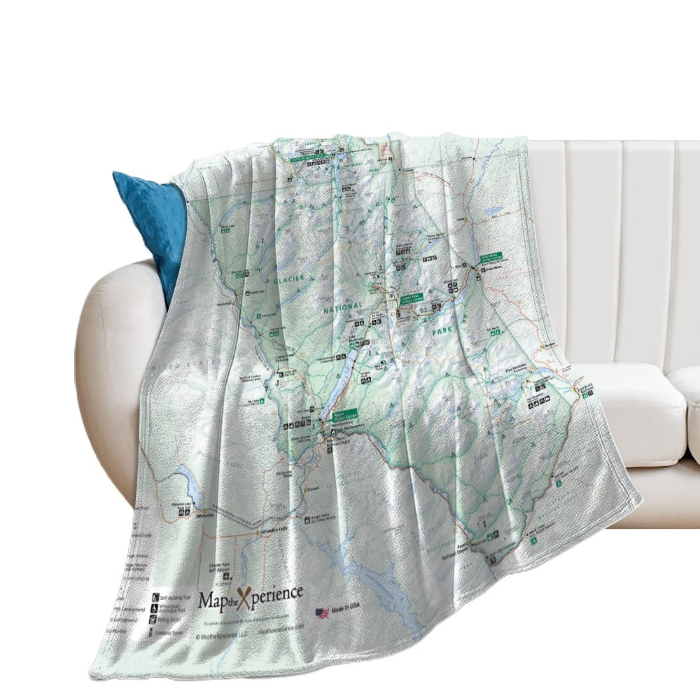 Glacier National Park Super Soft Flannel Blanket