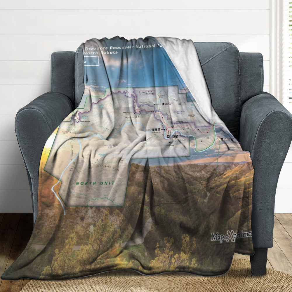 Theodore Roosevelt National Park North Super Soft Flannel Blanket