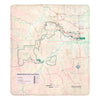 Badlands National Park Map Ultra-Soft Micro Fleece Blanket