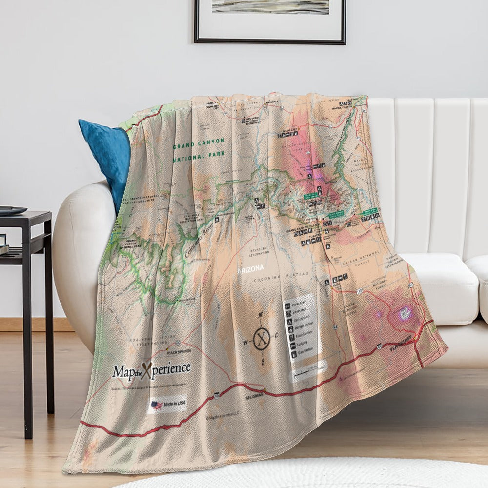 Grand Canyon National Park Super Soft Flannel Blanket