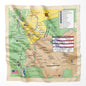 Animas River, Colorado Microfiber Map Bandana